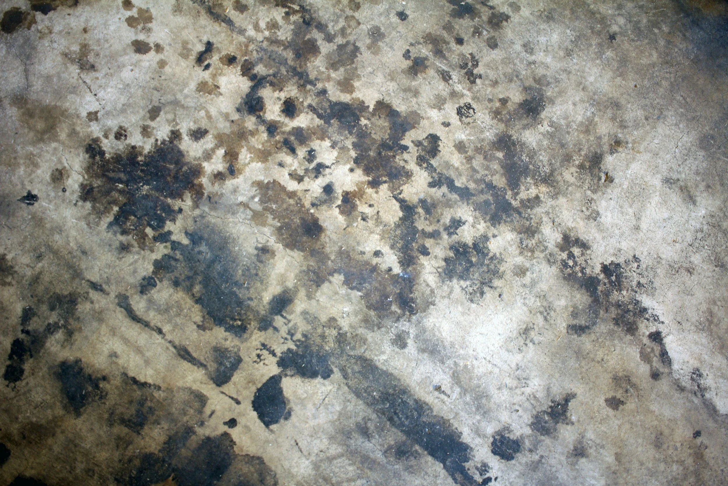 water stained floor