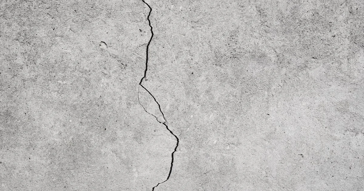 cracked concrete