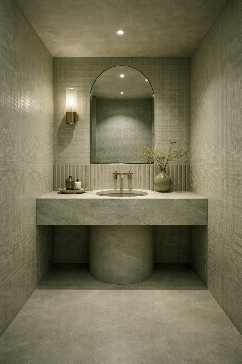 green bathroom inspiration image