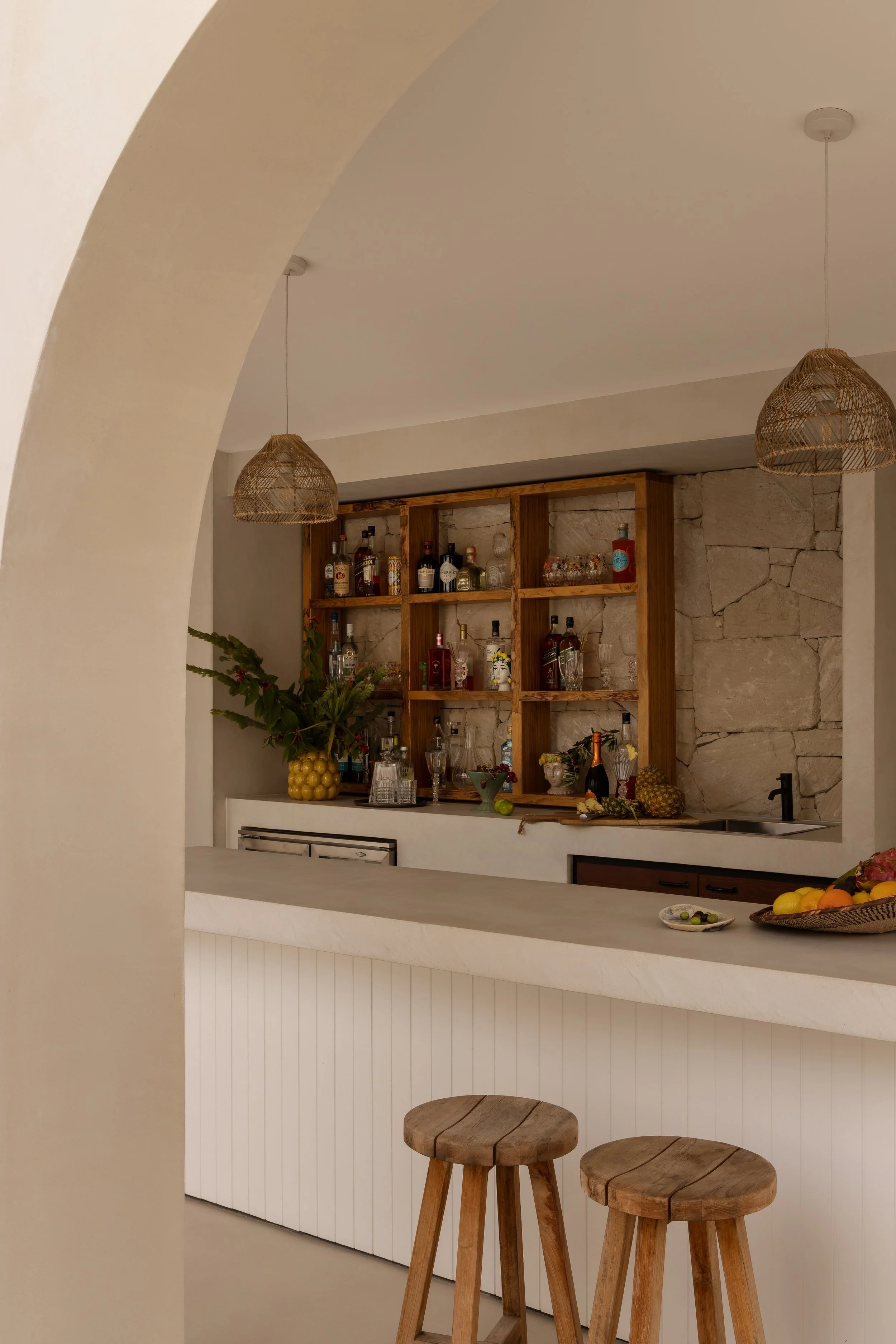 outdoor dining space