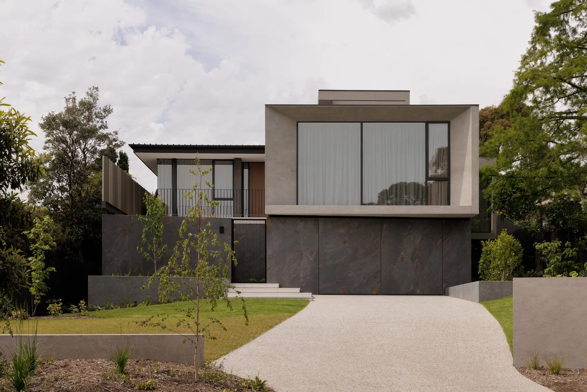 residential project featuring x-bond microcement