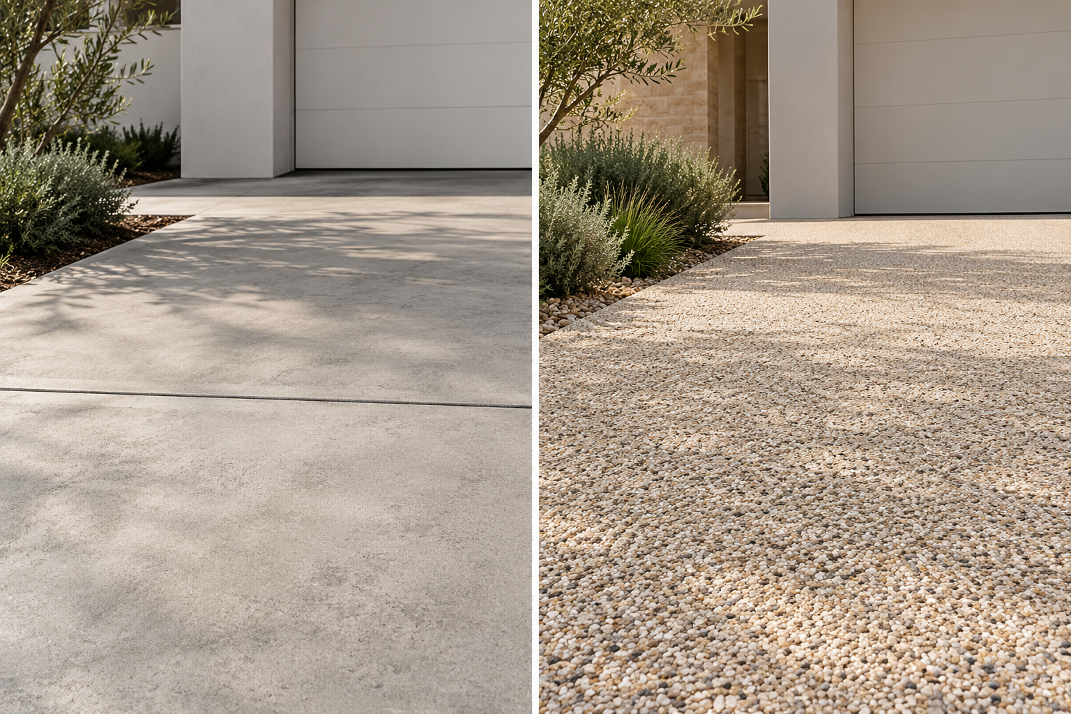 stone aggregate driveway