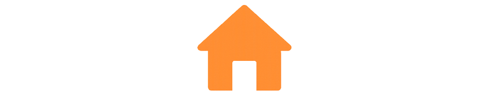 Icon of a house with an upward arrow incorporated into the roof design.