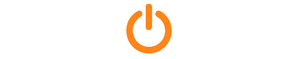 An icon of a power button symbol.