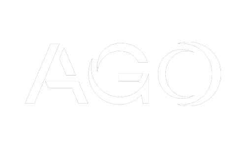 Logo displaying the letters A, G, and O in a stylized font.