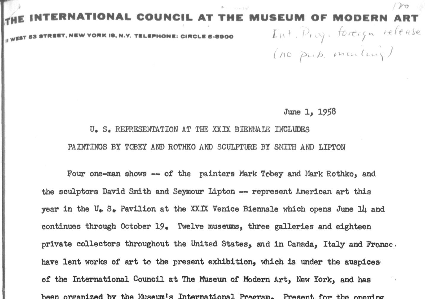 The International Council at the Museum of Modern Art