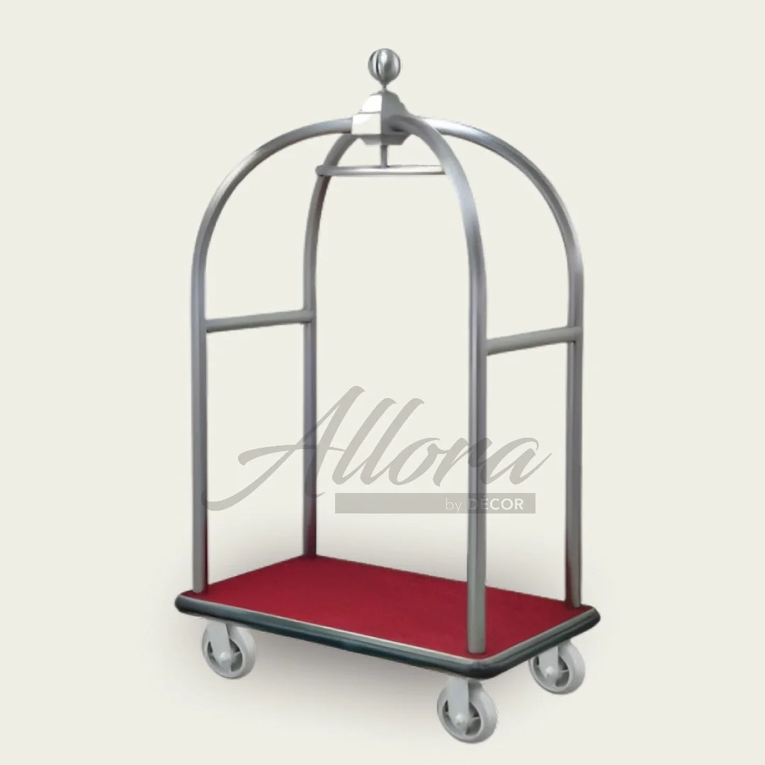 DO5 - Chrome Stainless Steel Luggage Trolley