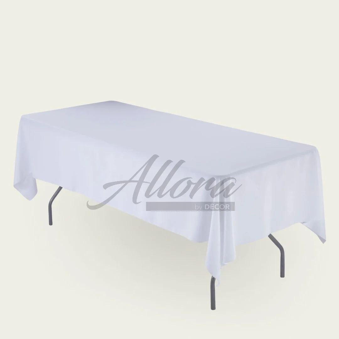 White Rectangular Table Cloths