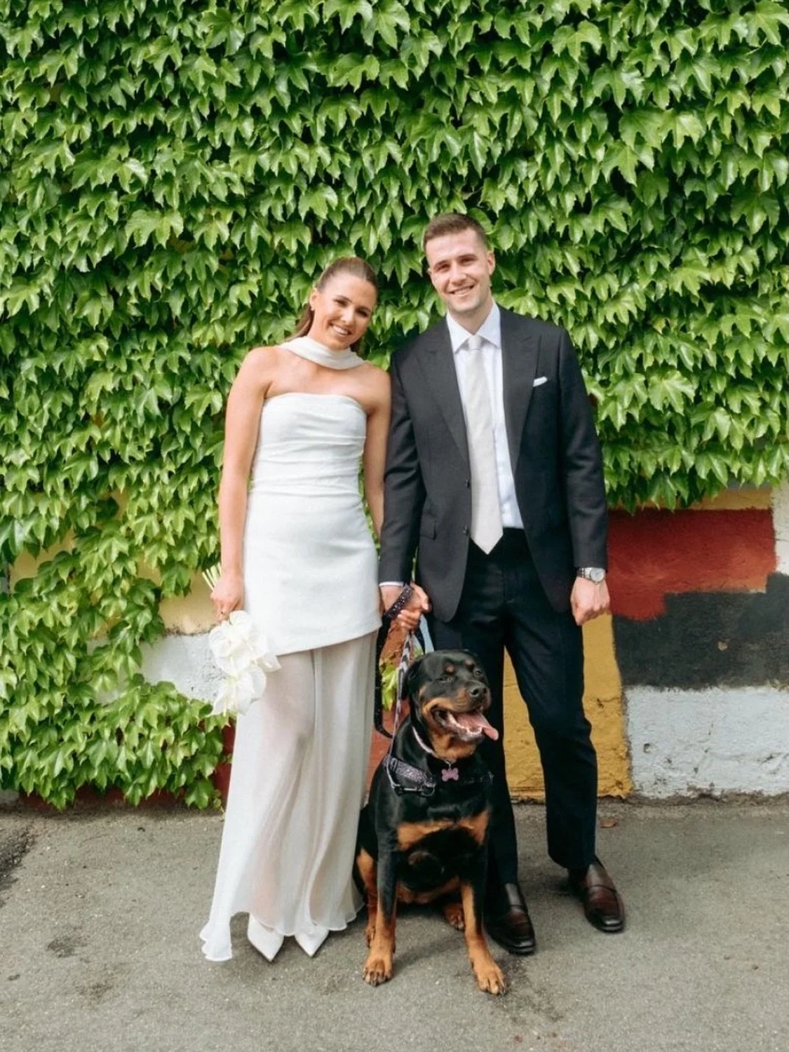 White Antherium bouquet for the beautiful Kirstie 🫶🏼