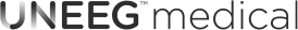 The image shows a logo with the text 'UNEEG Medical' in black and gray lettering.