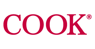 The word 'COOK' in bold, maroon letters with a registered trademark symbol.