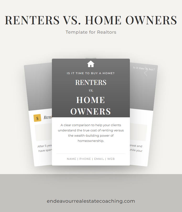 Renters vs Homeowners Infographic Template