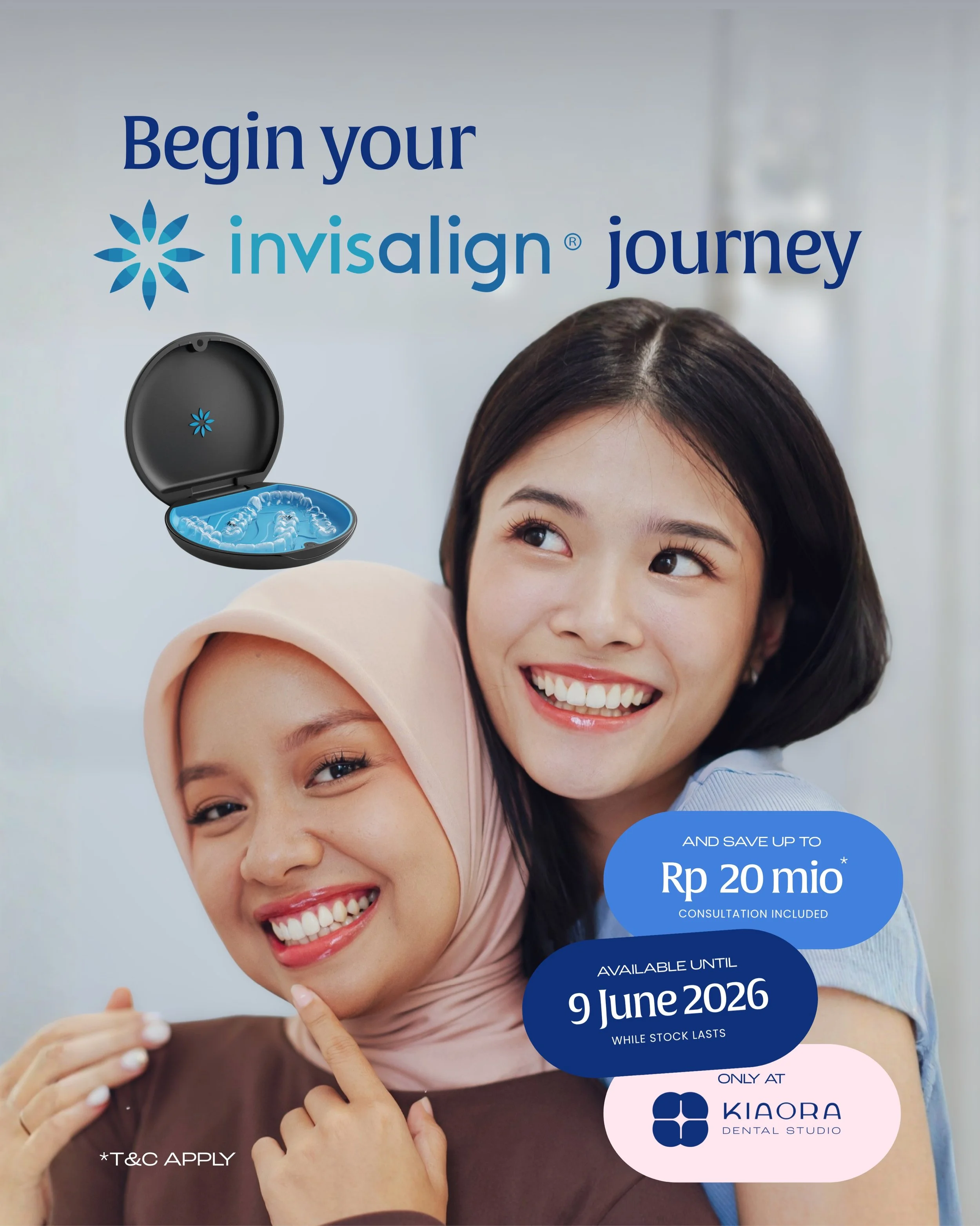 A confident smile doesn&rsquo;t have to come with brackets and wires. ✨

With Invisalign, you can straighten your teeth comfortably and discreetly&mdash;so your daily life stays uninterrupted. For a limited time, enjoy savings of 𝗥𝗽 𝟮𝟬 𝗺𝗶𝗼*‼️,