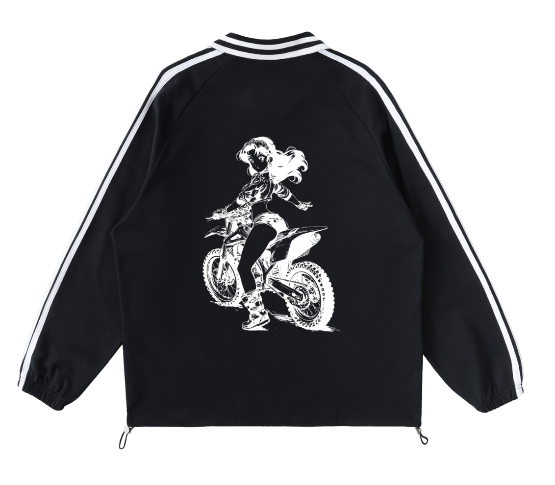 Moto Girl Pullover (Black)