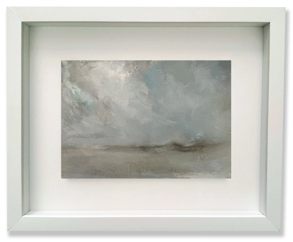 landscape sketch #2, 2023, oil on paper, 15x21cm $650 framed size: 28.5x34.5 cm
