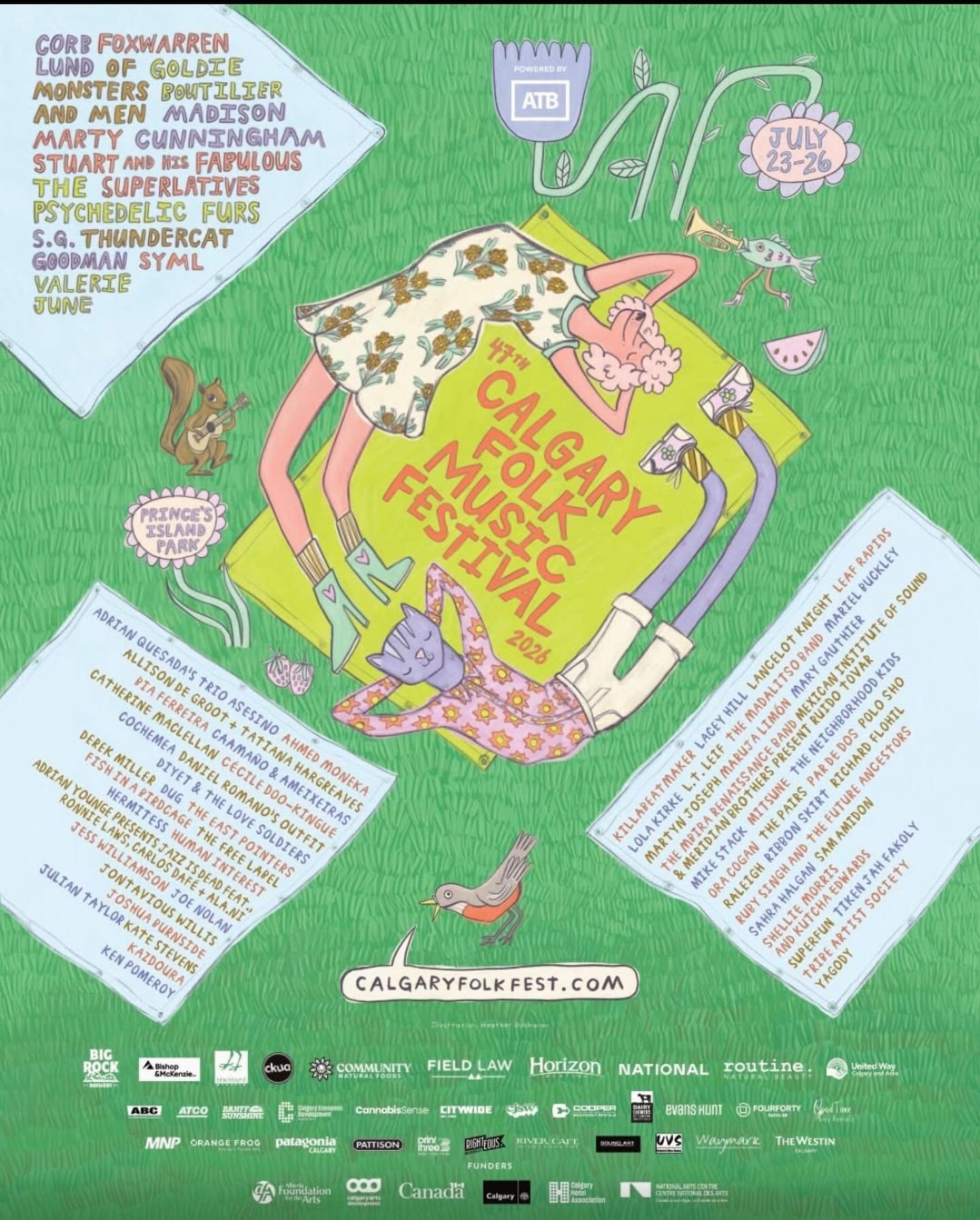 Very excited to play at @calgaryfolkfest this summer!☀️ 🧡✌️🥁🎵🎸 #summerfestivals #yukon #alberta