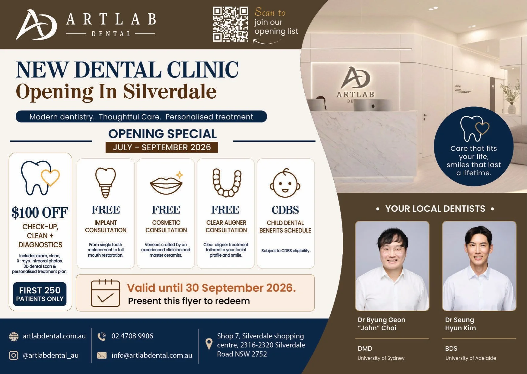 We&rsquo;re excited to welcome Art Lab Dentist to Silverdale Shopping Centre 🦷✨

A big congratulations to the owners and the Art Lab Dentist team on the opening of their beautiful new practice. It is always exciting to see passionate local businesse