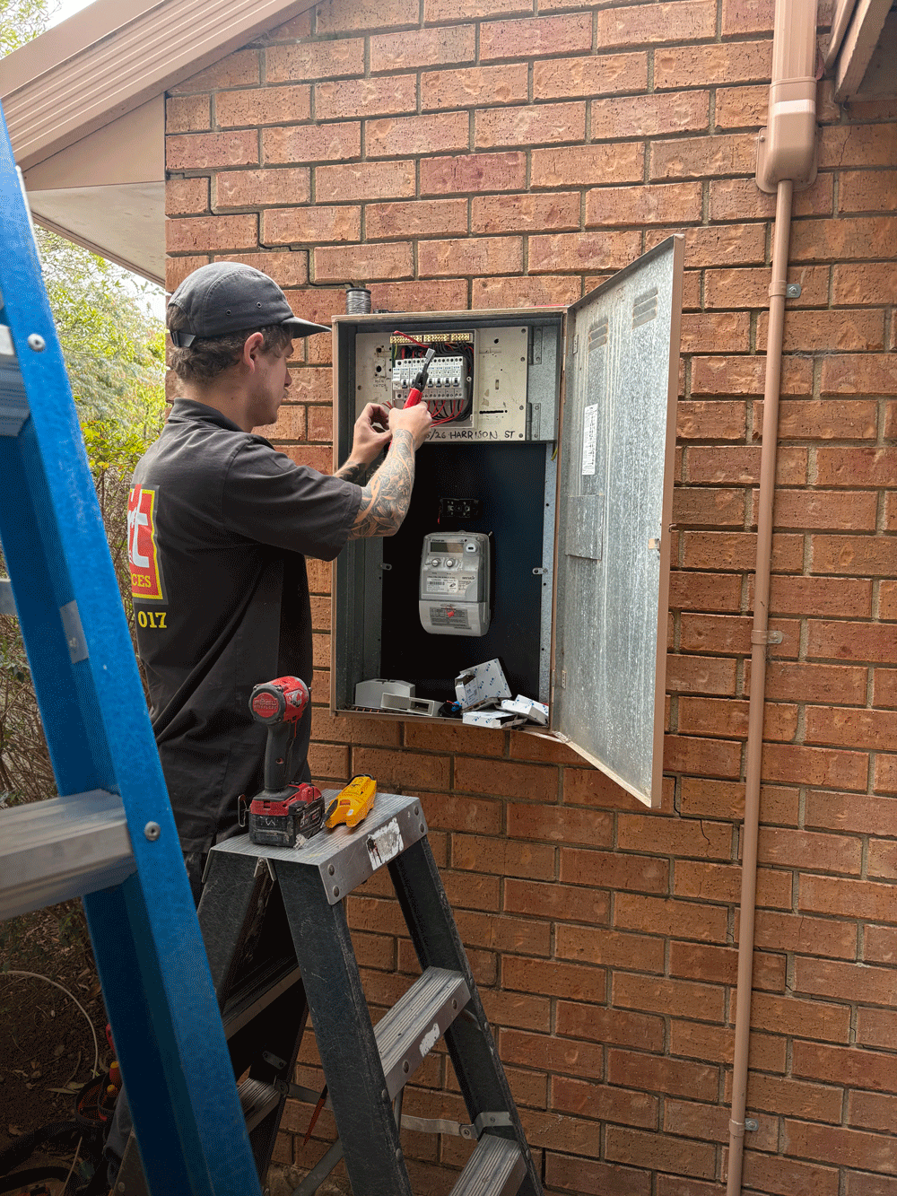 A JCT Electrical Services technician making some timely repairs to a residential power board to keep things functioning smoothly at home