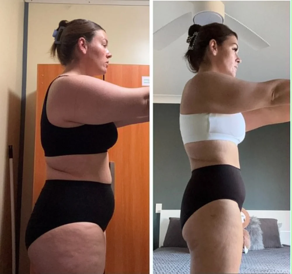 Stacie P. transformation &mdash; side view