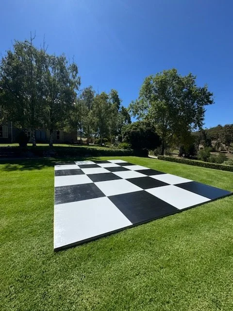 Black & White Checkered Dance Floor