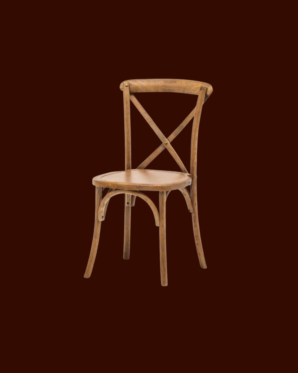 Cross Back Chair - Natural