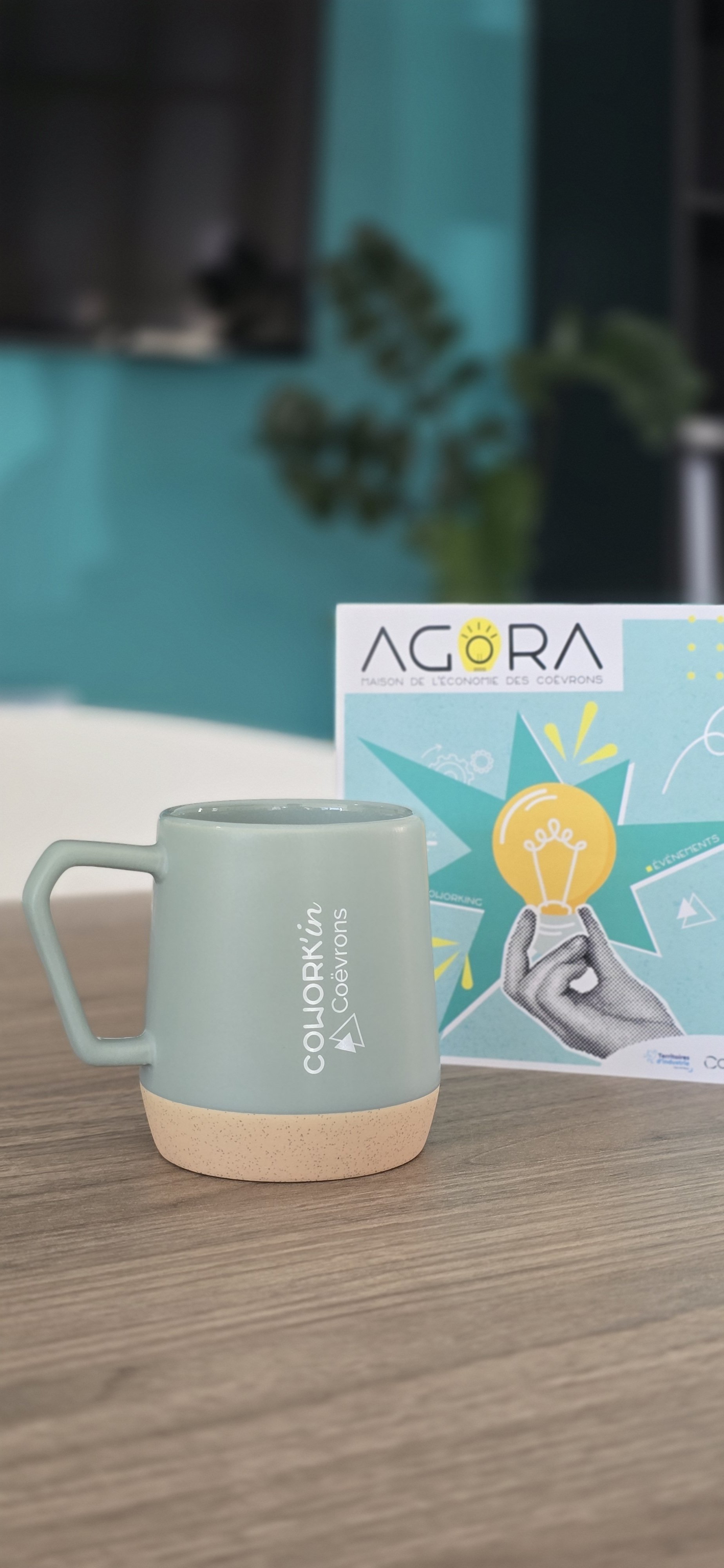 Mug personnalisé espace coworking communauté de communes des Coëvrons