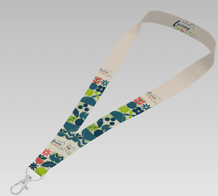 Tour de cou lanyard communication territoriale