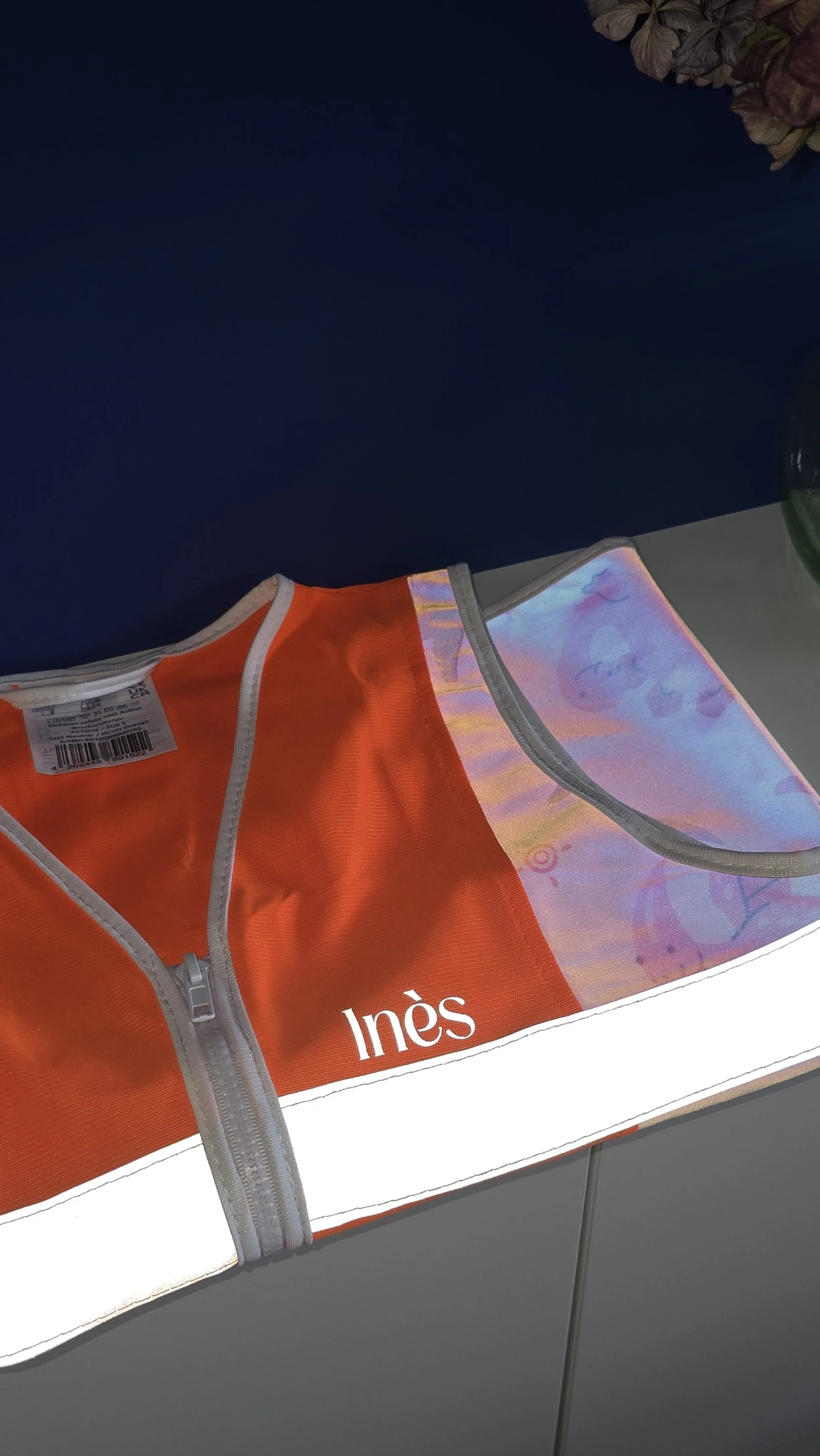 Gilet réfléchissant enfant avec marquage réfléchissant