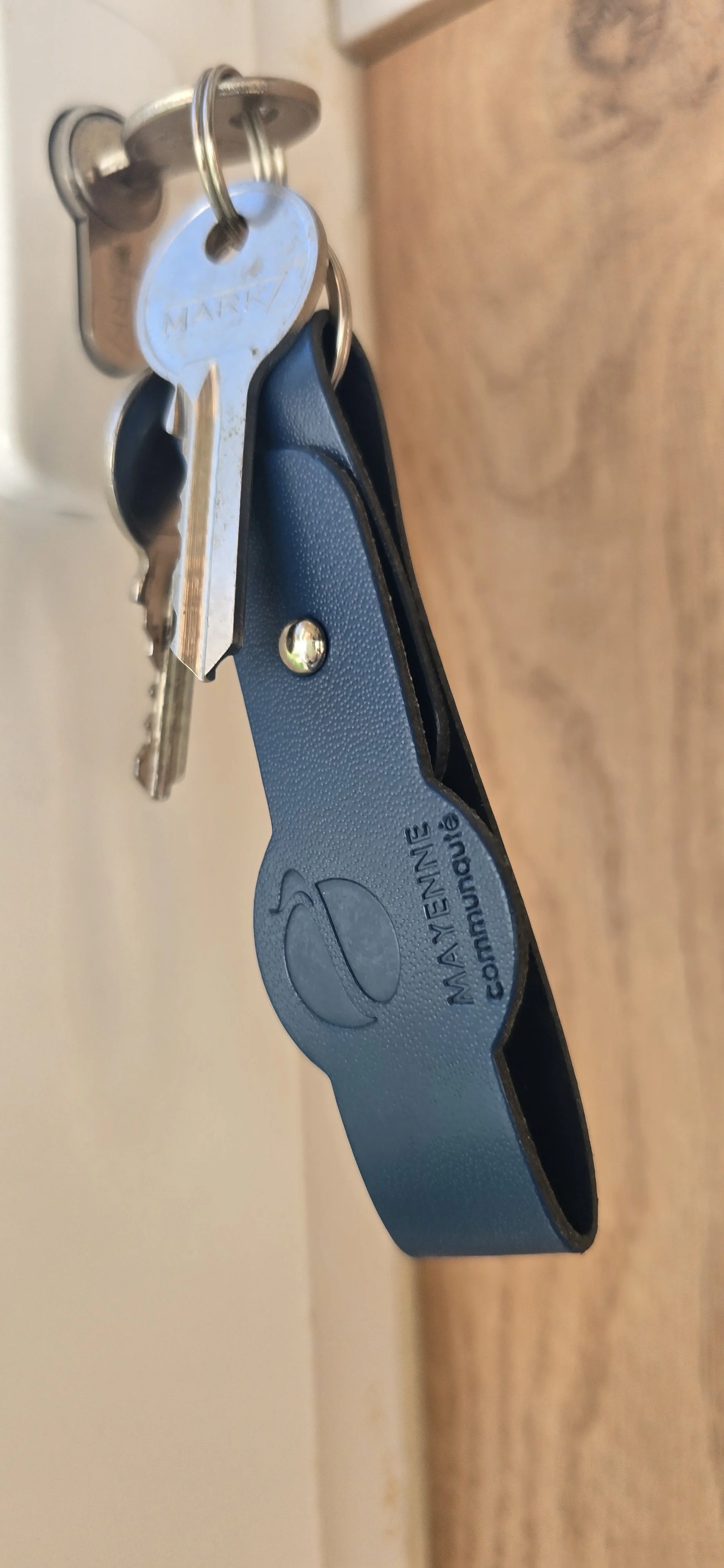 Porte-clé cuir fabriqué en France