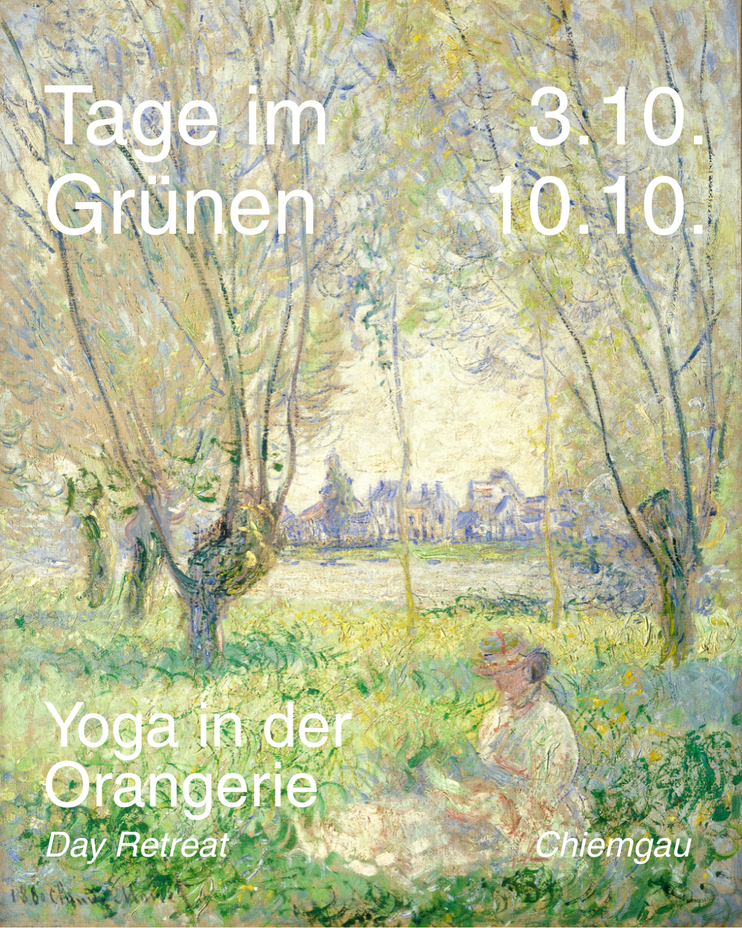 Yoga Tag im Grünen. Orangerie Chiemgau.