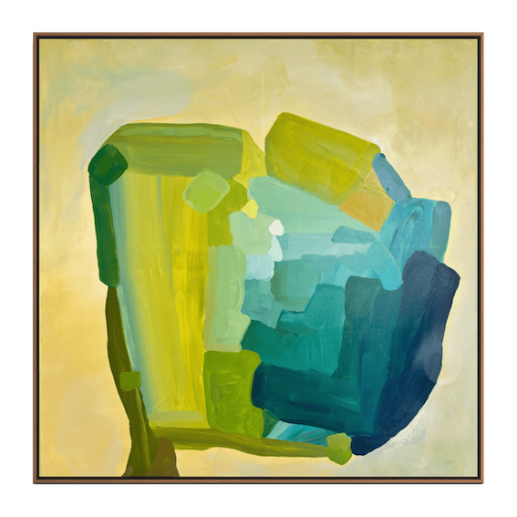 Aligned Perspectives
Original Abstract Painting by Birgit Trofer on canvas (80x80 cm).
This piece of contemporary art visualizes the exact moment when two distinct, powerful currents are brought into perfect, productive symmetry. The vertical momentu