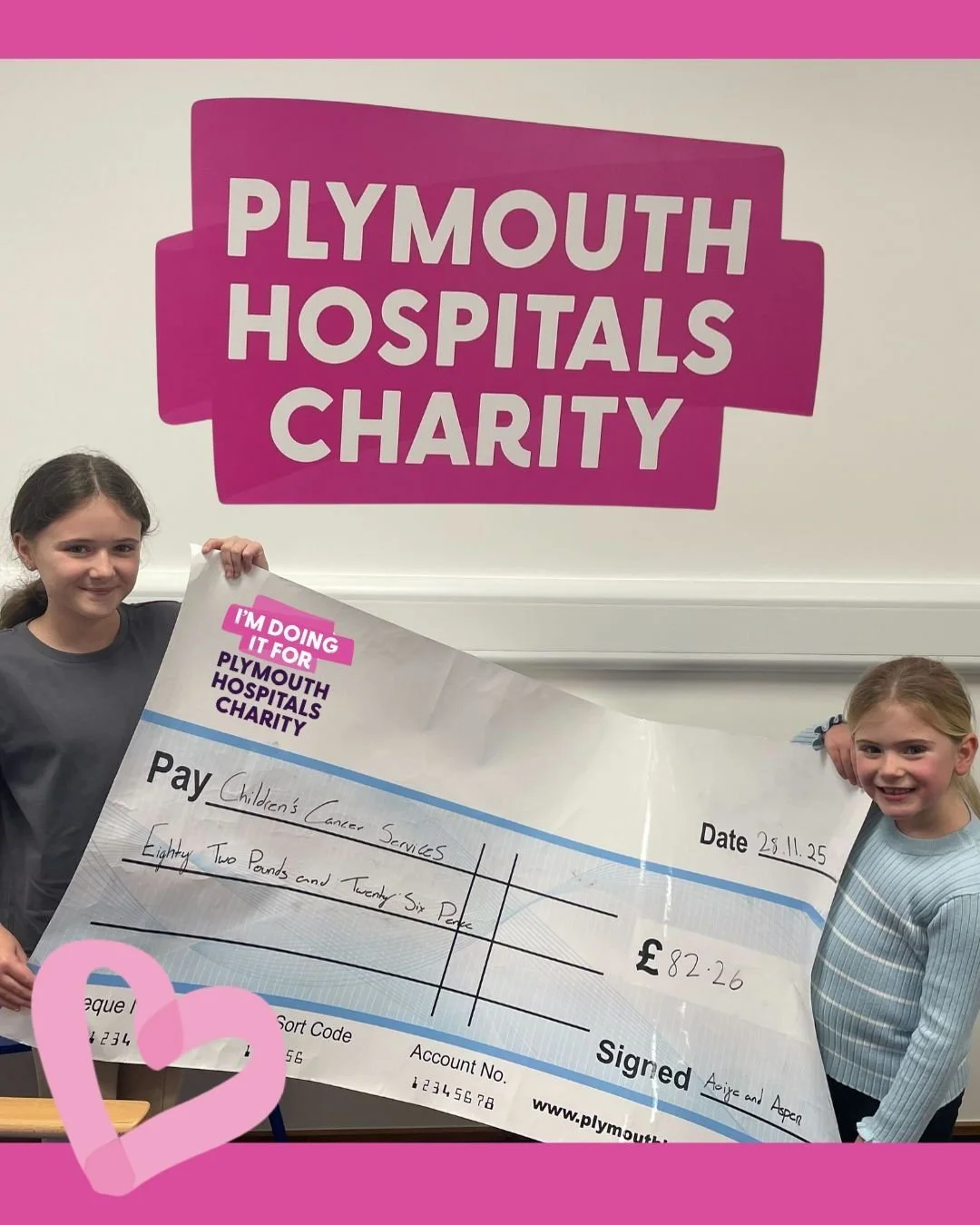 Last week we had two lovely visitors at the hub - sisters Aspen and Aoife 💙 

After organising a lucky dip of books and toys in exchange for a donation, they raised an incredible &pound;82.26 for Children's Cancer Services at Derriford. 

What stars