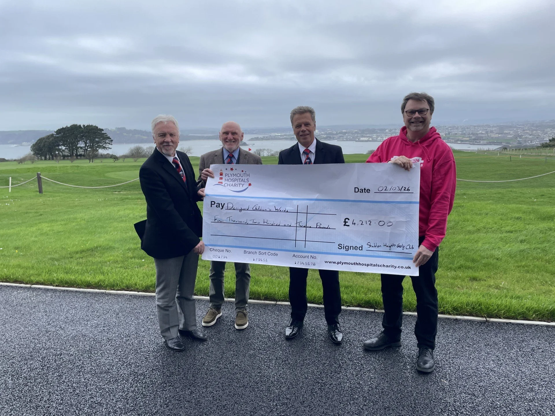 Staddon Heights Seniors Drive £4,212 for Derriford’s Children’s Wards. Putting Young Patients First