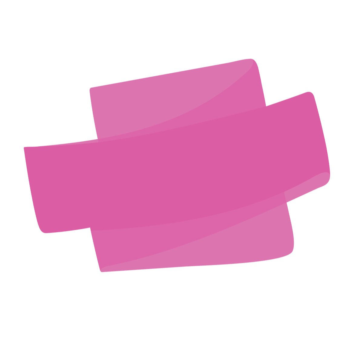 Two overlapping pink adhesive bandages.