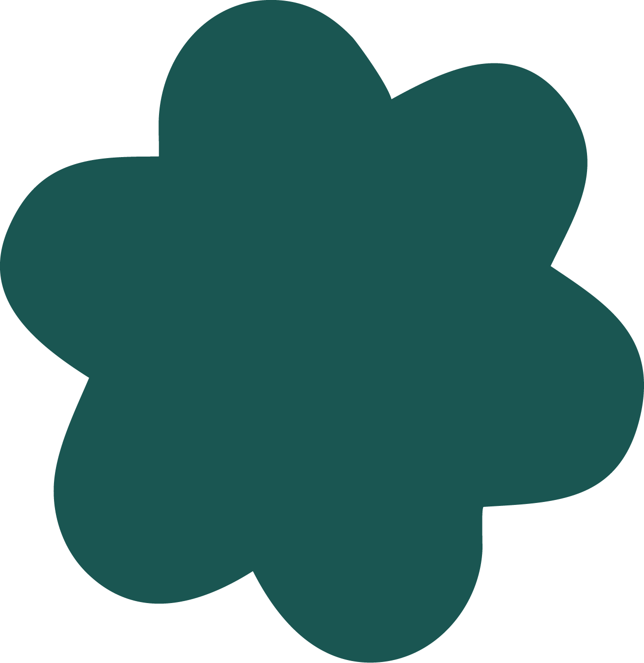 Flower icon in dark green colour