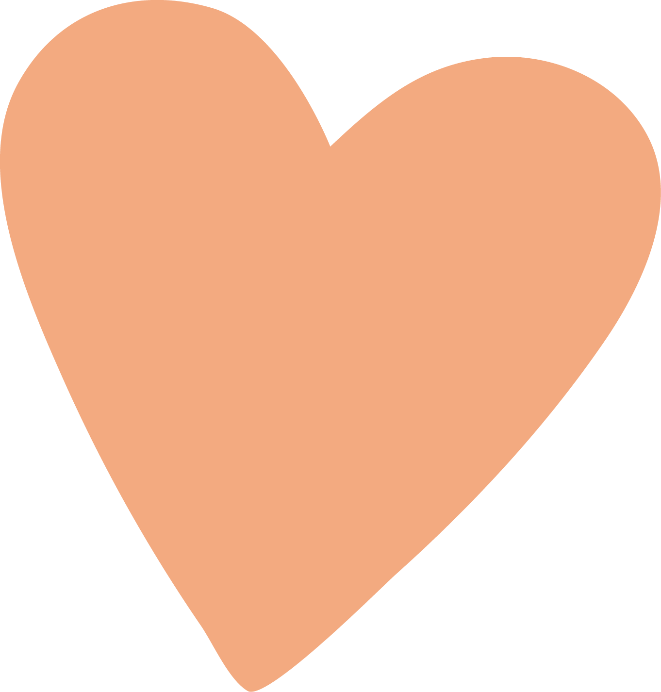 Heart icon in orange colour