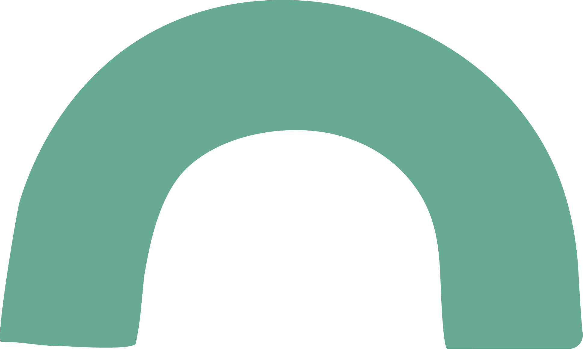 Rainbow icon in green colour