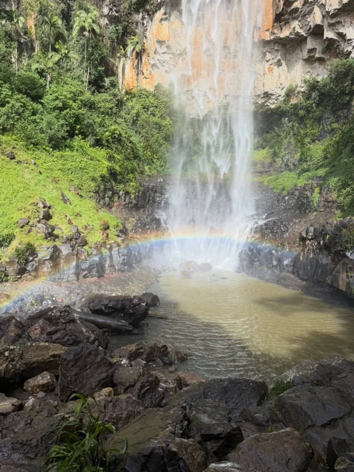 Rainbow 🌈 bottom of the waterfall 😍😍