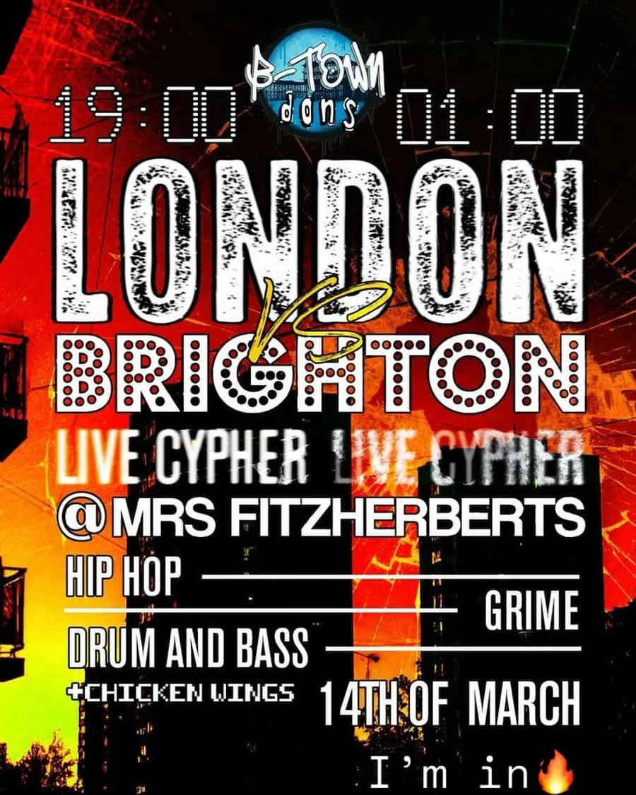 Let&rsquo;s go! London and Brighton Lyricists and DJs for an open Cypher with a clash in the middle 😝 the group chat is already lively! 💯🔥🔥🔥 #brightonrapper #londonrapper #cypher #consciousrapper #ukmc
