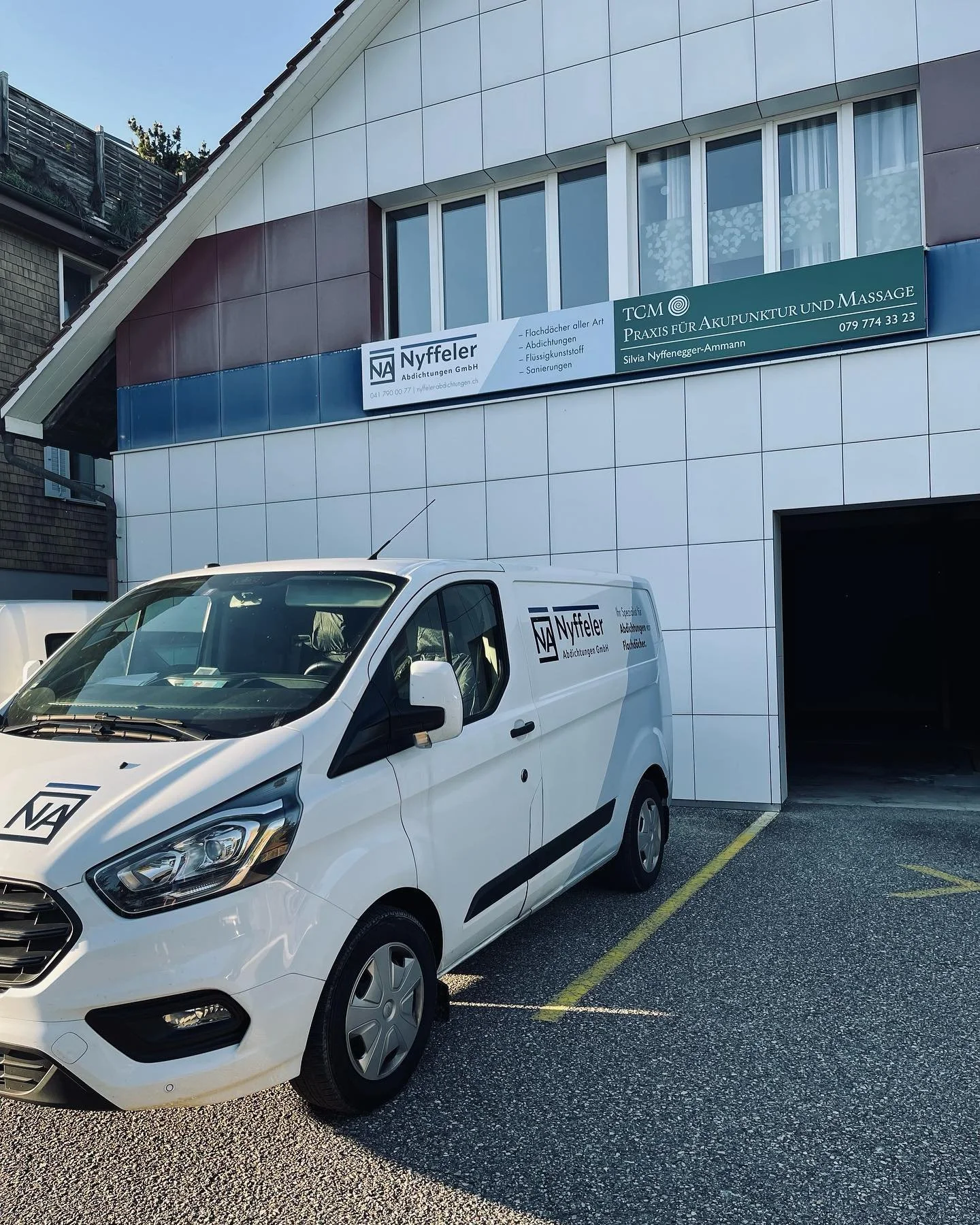 B&uuml;ro Beschriftung #Zell#Luzern#Flachdach#Abdichtungen#Nyffelerabdichtungen