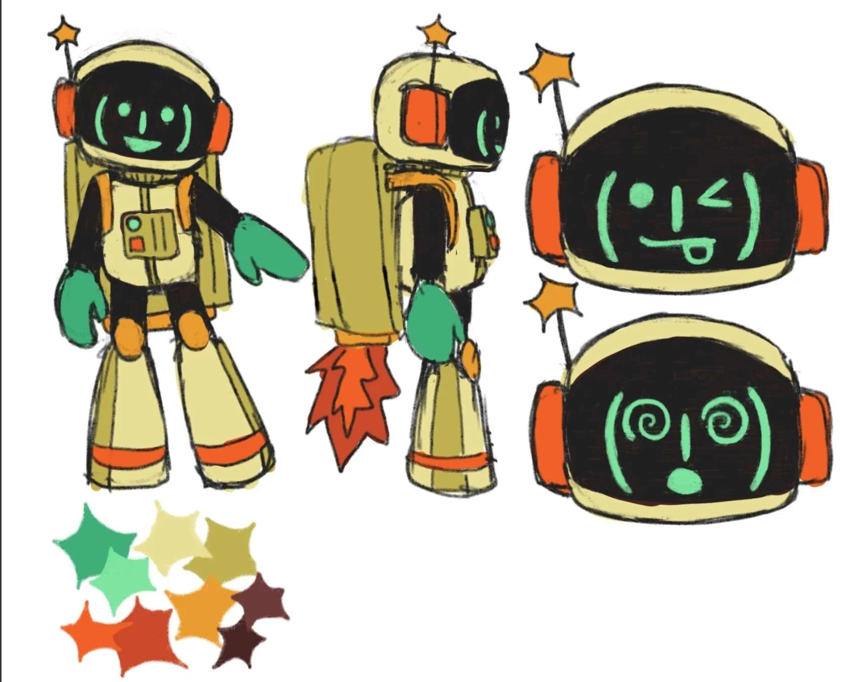 Space mascot character design (2025)