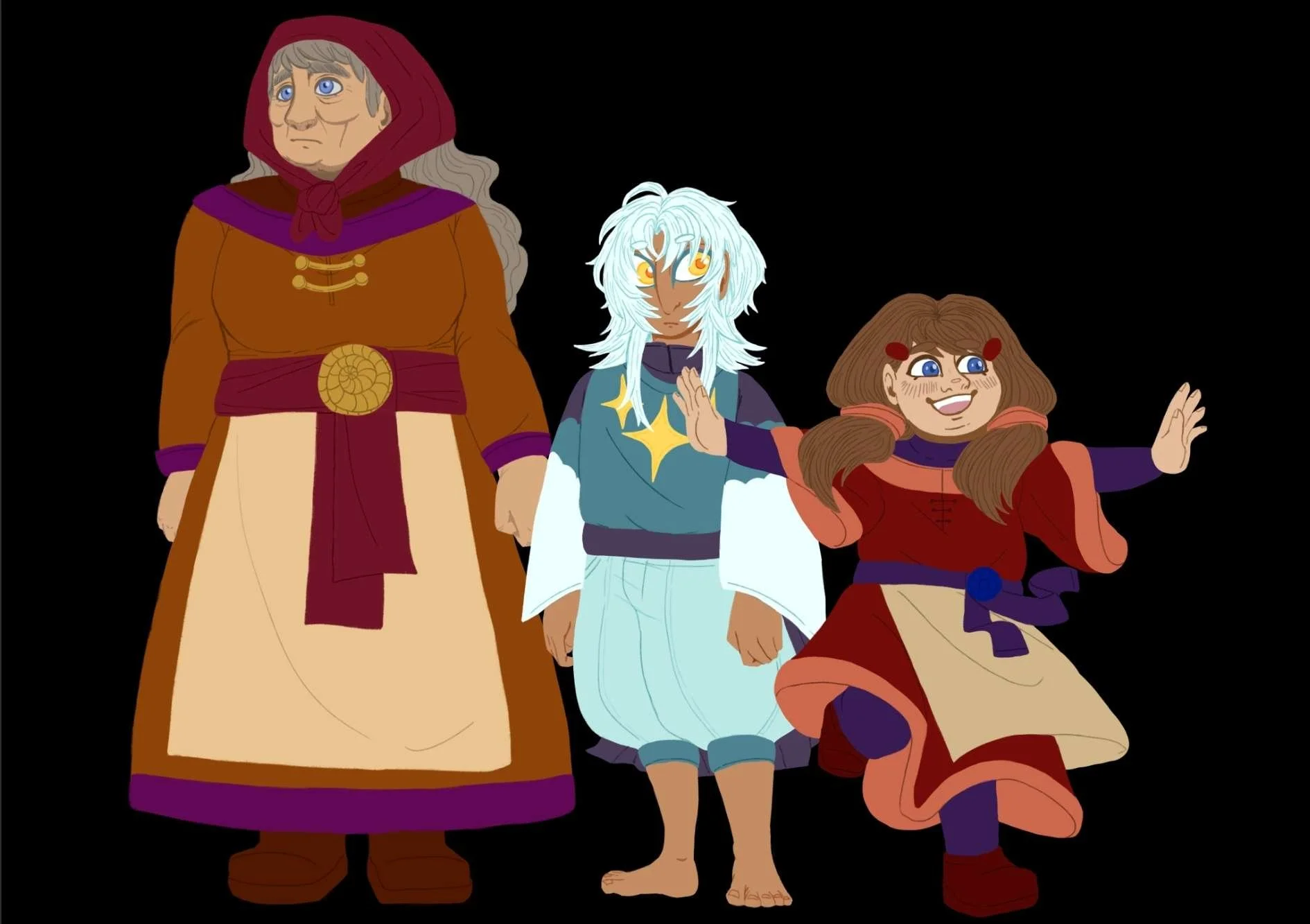 Finalised character designs