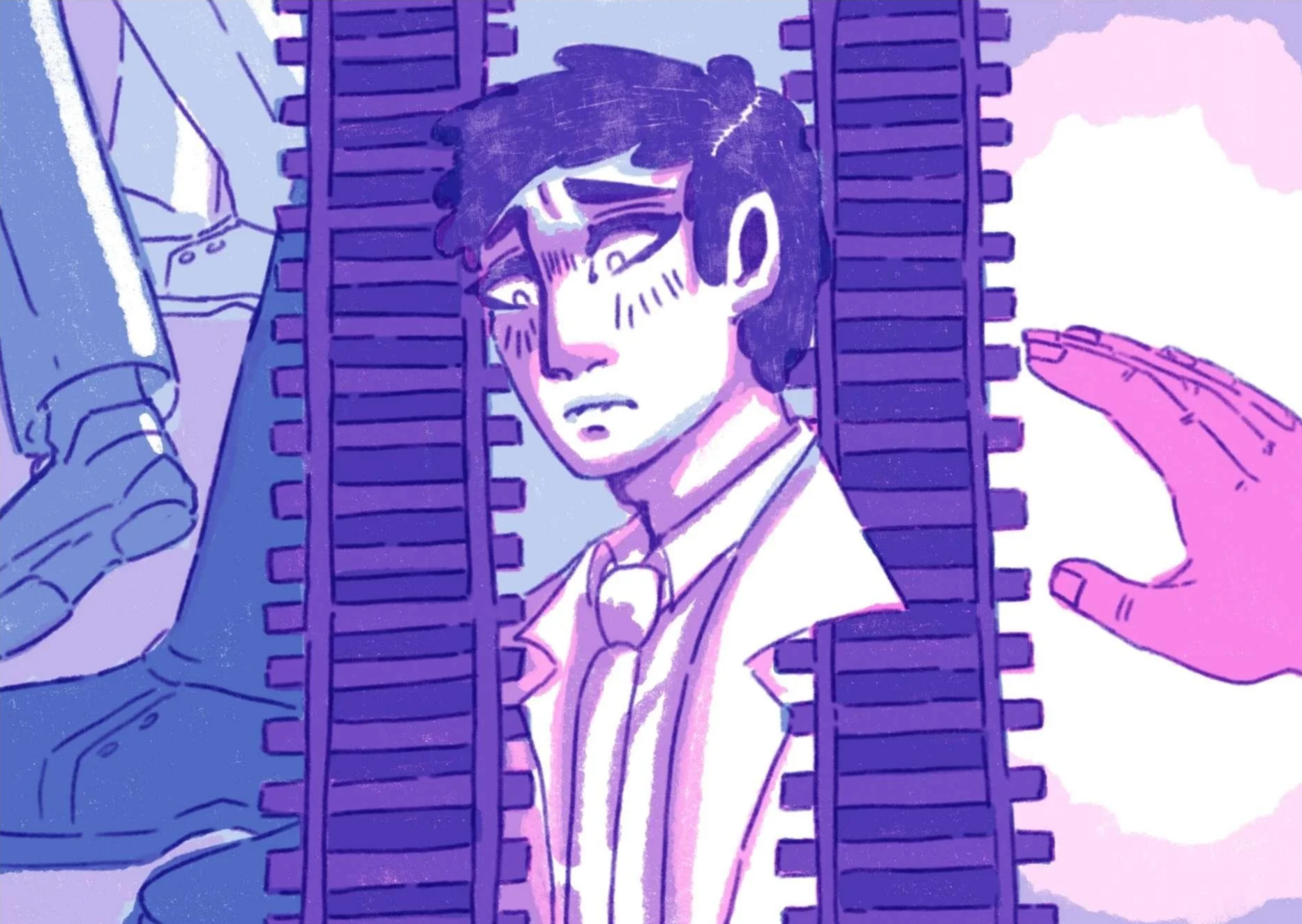 Illustration for the John Chesterman exhibit at Poole Lighthouse (2024)  
