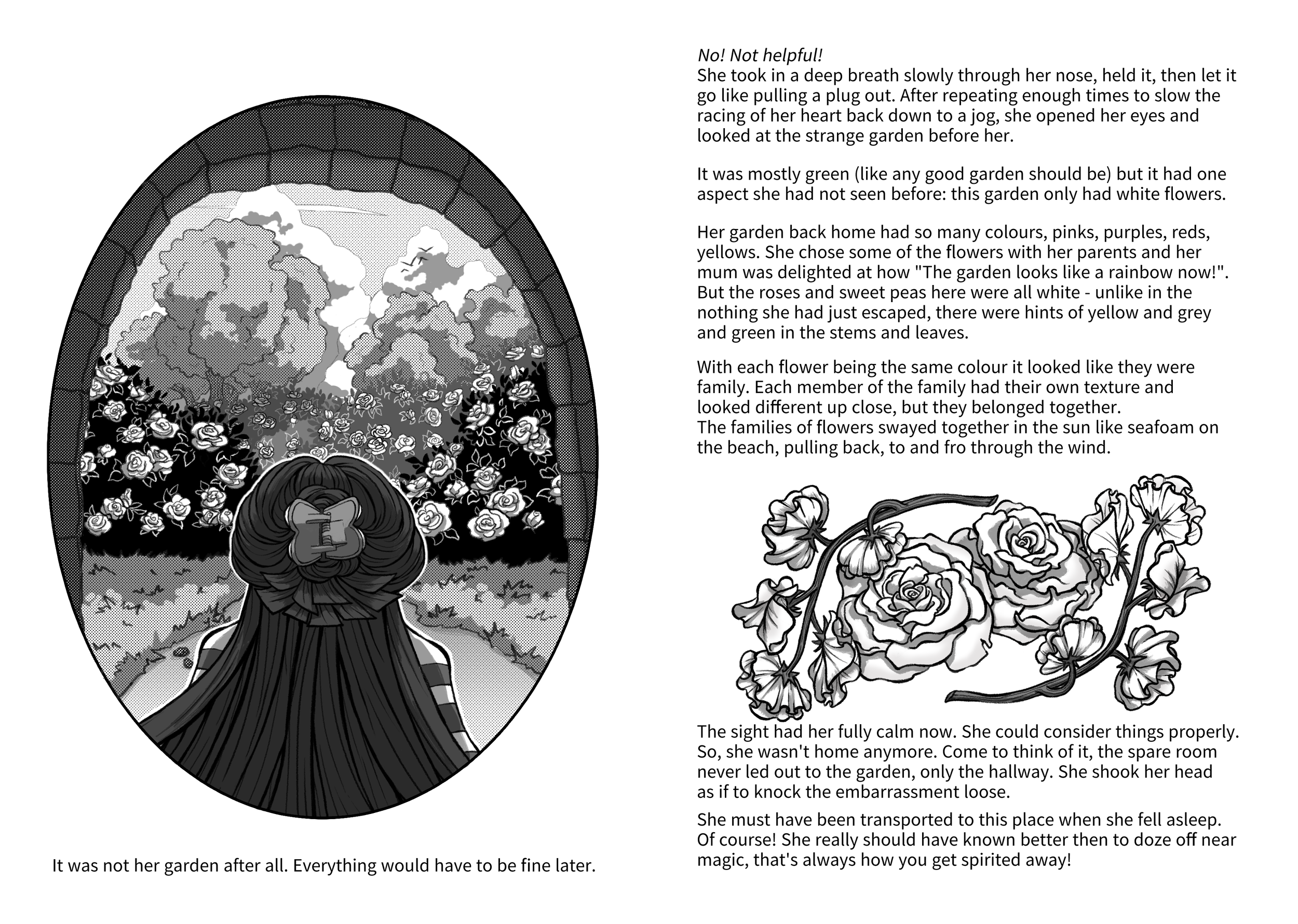 A Double page spread for "Keep in the Lines" (2026) written and illustrated by Marty Baker