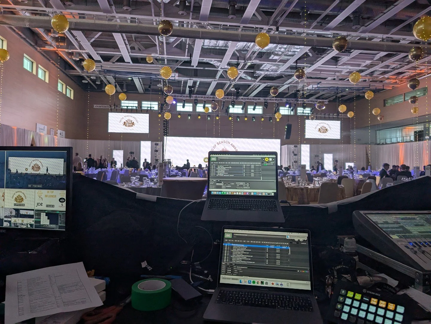 Last night we provided technical video production for the Sunderland AFC End of Season Awards at the prestigious Stadium of Light.

From live camera feeds to seamless screen content and VT playback, our team delivered a slick show celebrating the clu