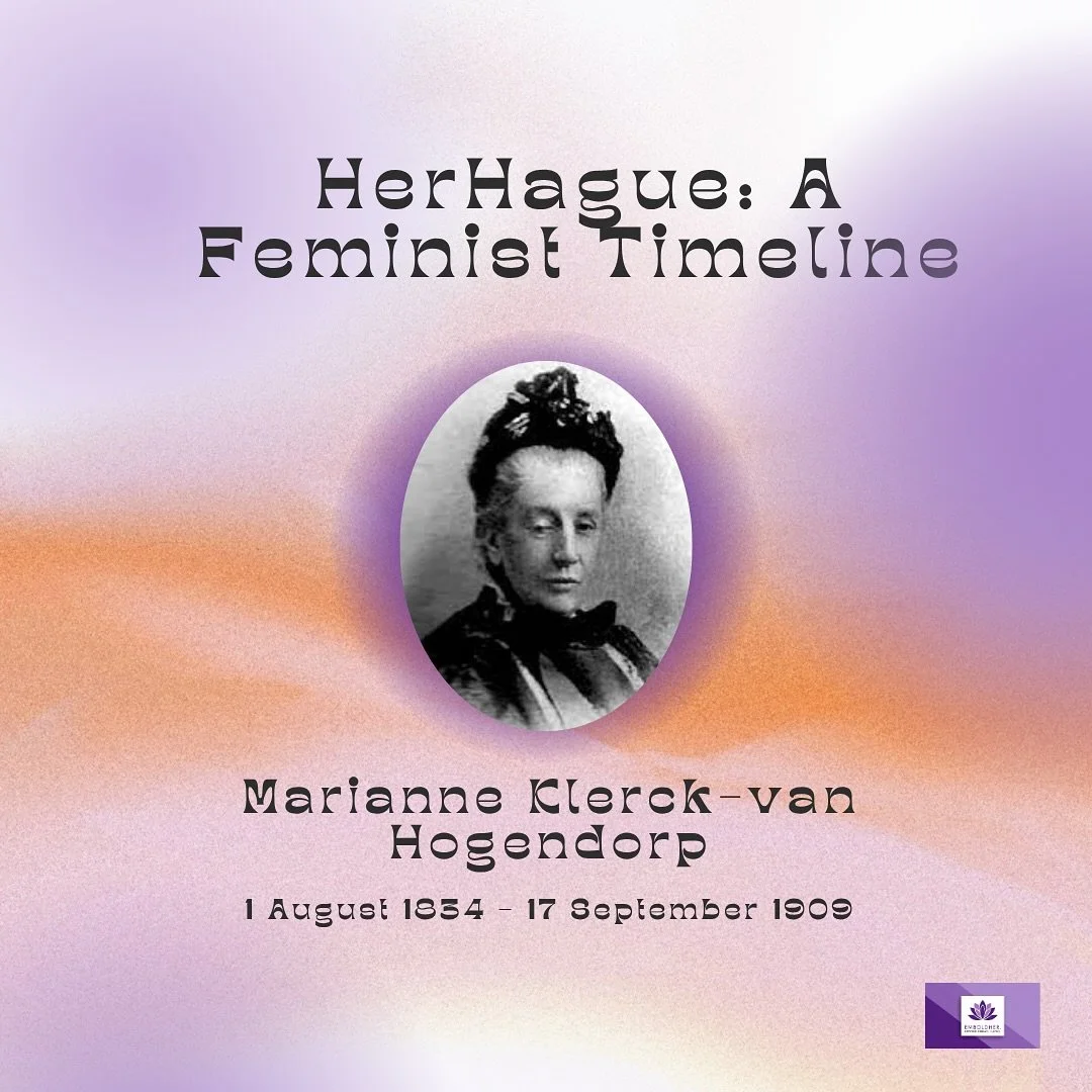 Ever heard of Marianne -van Hogendorp? 
She fought  for women’s rights in The Hague before most women could even vote.
From moral reform to feminist legacy, her story kicks off our new blog series:
HerHague: The Timeline of Feminism✨💜
Got a