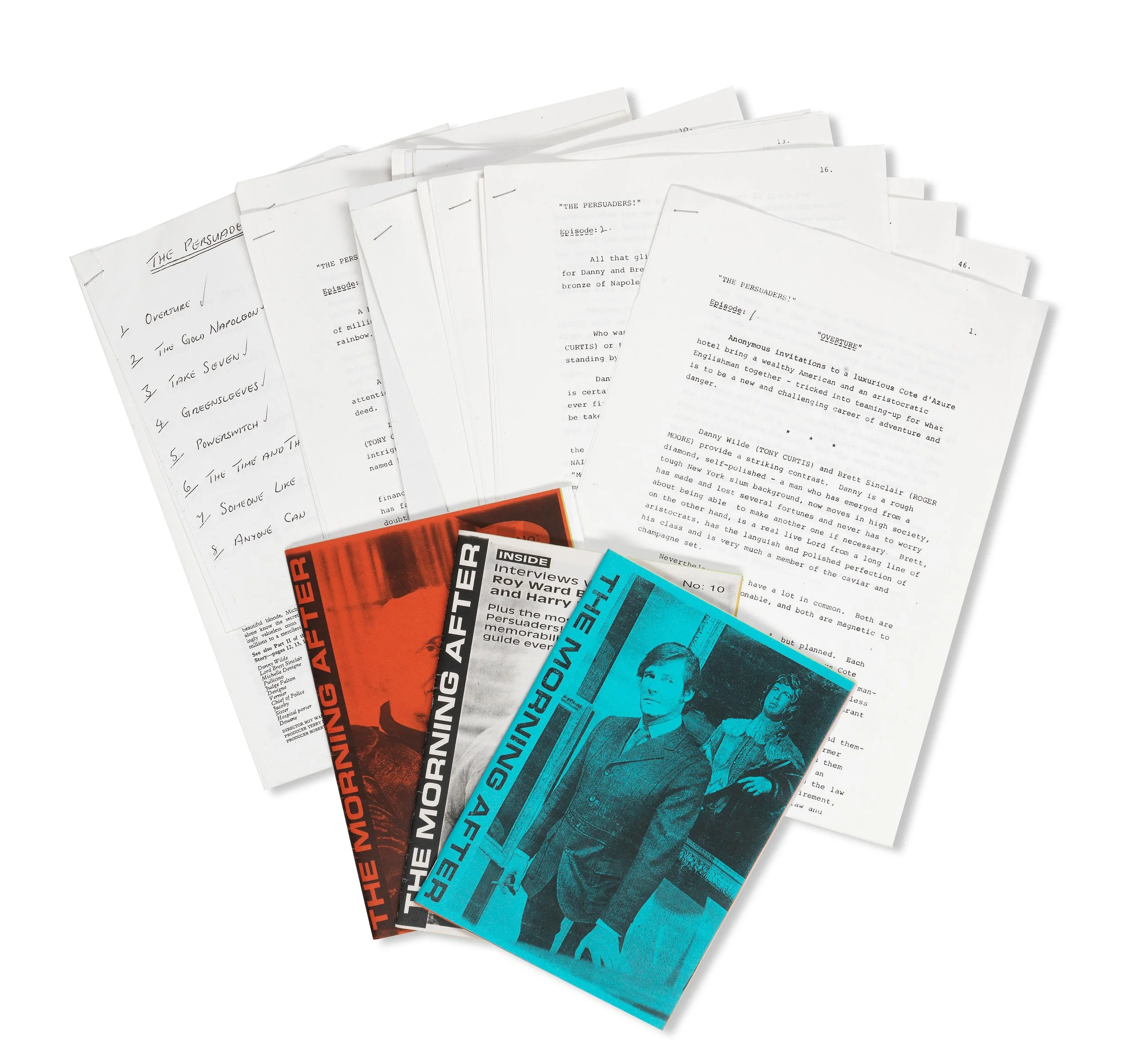 'The Persuaders!' production documents from early 1970s