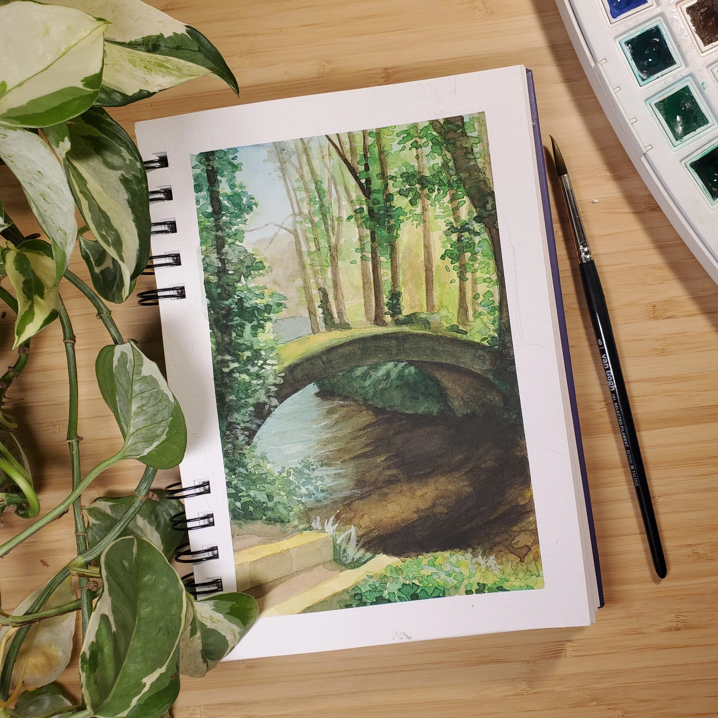Marie Guillemot - Pont aquarelle