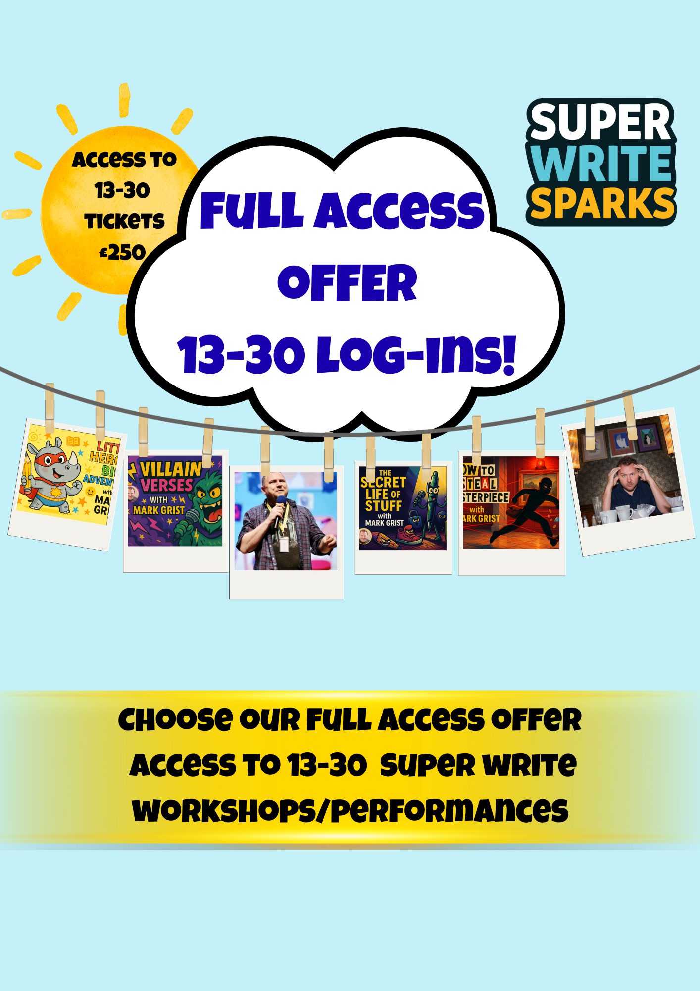 Full Access Workshop Ticket - (Max 30 log-ins)