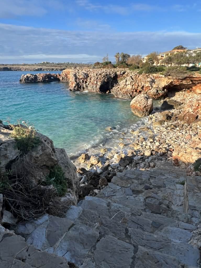 Cala Morlanda beach on a quiet morning